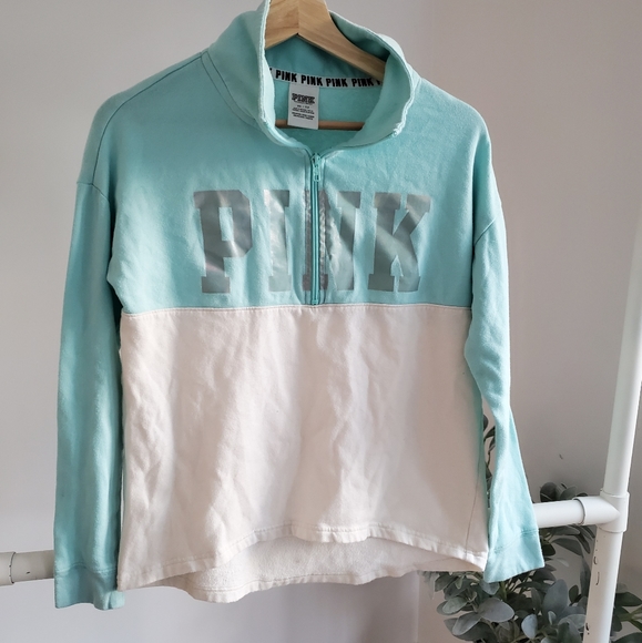 Victoria's Secret PINK sweater top color block sz XS - Picture 4 of 6